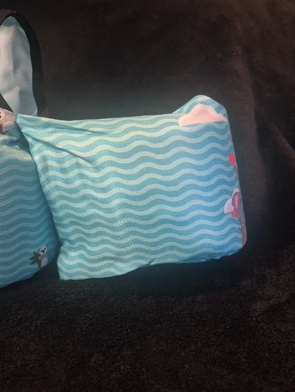 Kids Float Vest with Sea Animal Print - Blue